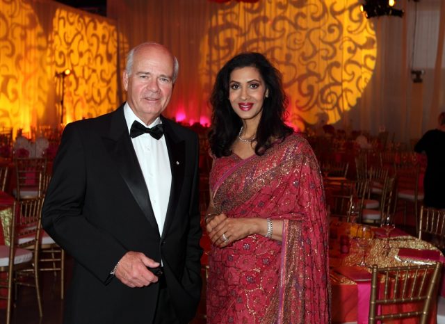 CBC's Peter Mansbridge with Monika Deol, Inspiration Gala committee chair.