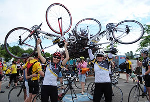 Dr. Catherine Poh at the Ride to Conquer Cancer