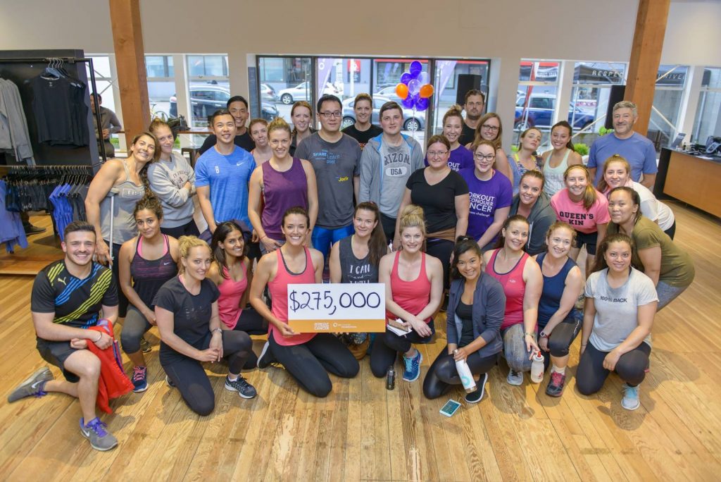 Workout to Conquer Cancer 2017 wrap party held at RYU Apparel