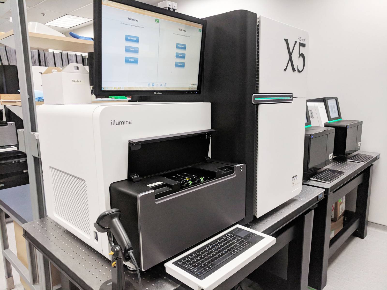 A gene sequencing machine at the BC Cancer’s Genome Sciences Centre