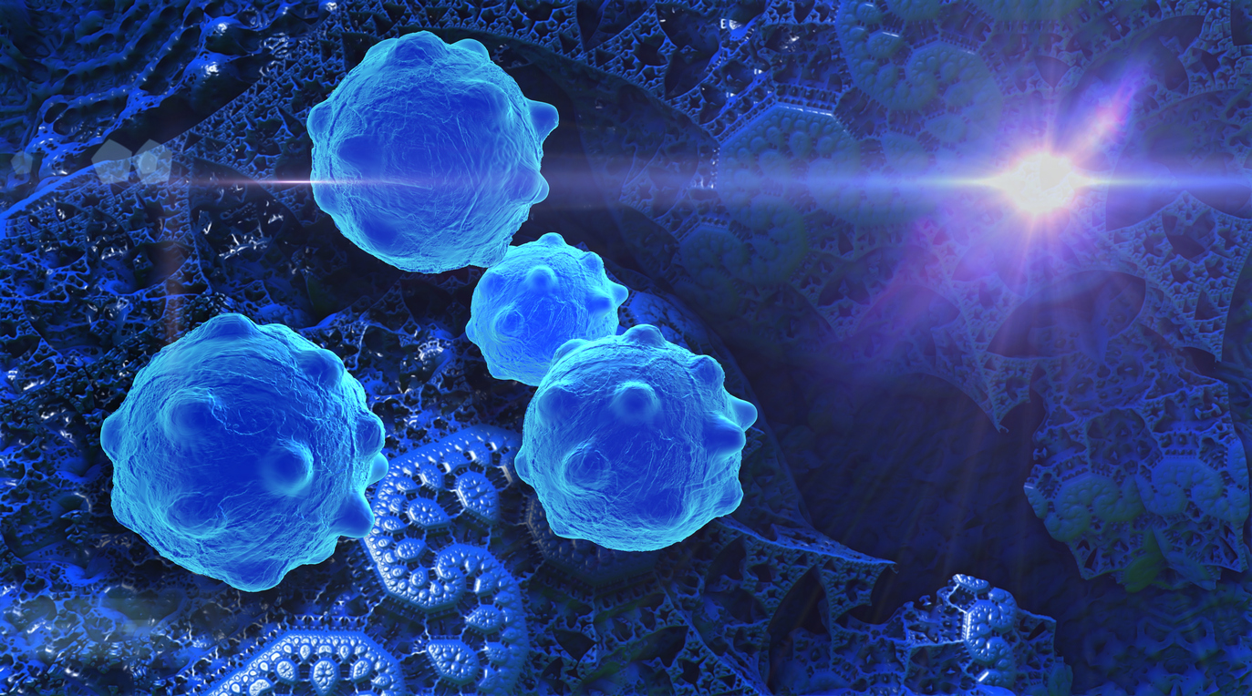 Rendering of cancer cells