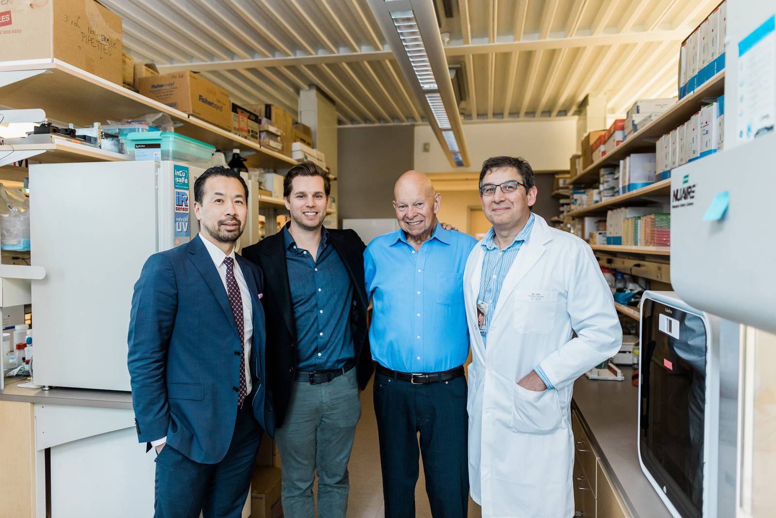 Dr. Stephen Chia, Alex Conconi, Robert Conconi and Dr. Samuel Aparicio