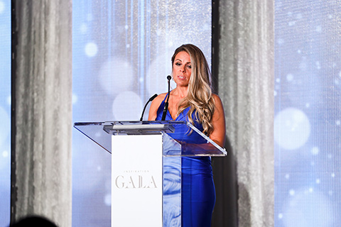 Carla Rielly shares her story at the Inspiration Gala