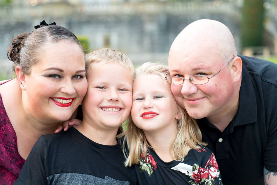 Stephen Tomlinson and his family