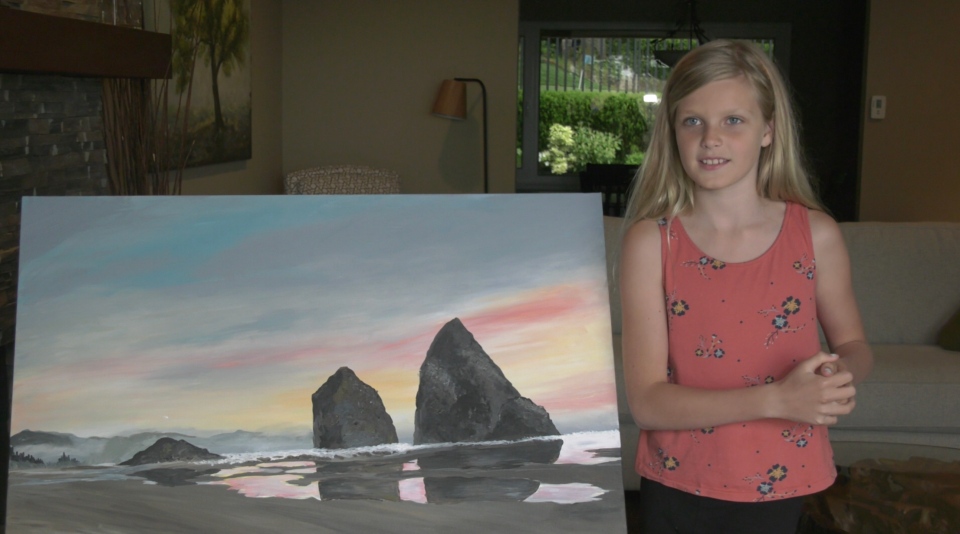 Kate Morrissy set up an online auction with proceeds going to the BC Cancer Foundation and the Vancouver Aquarium