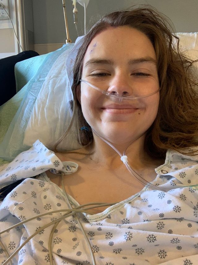 Dana Kyle after brain surgery