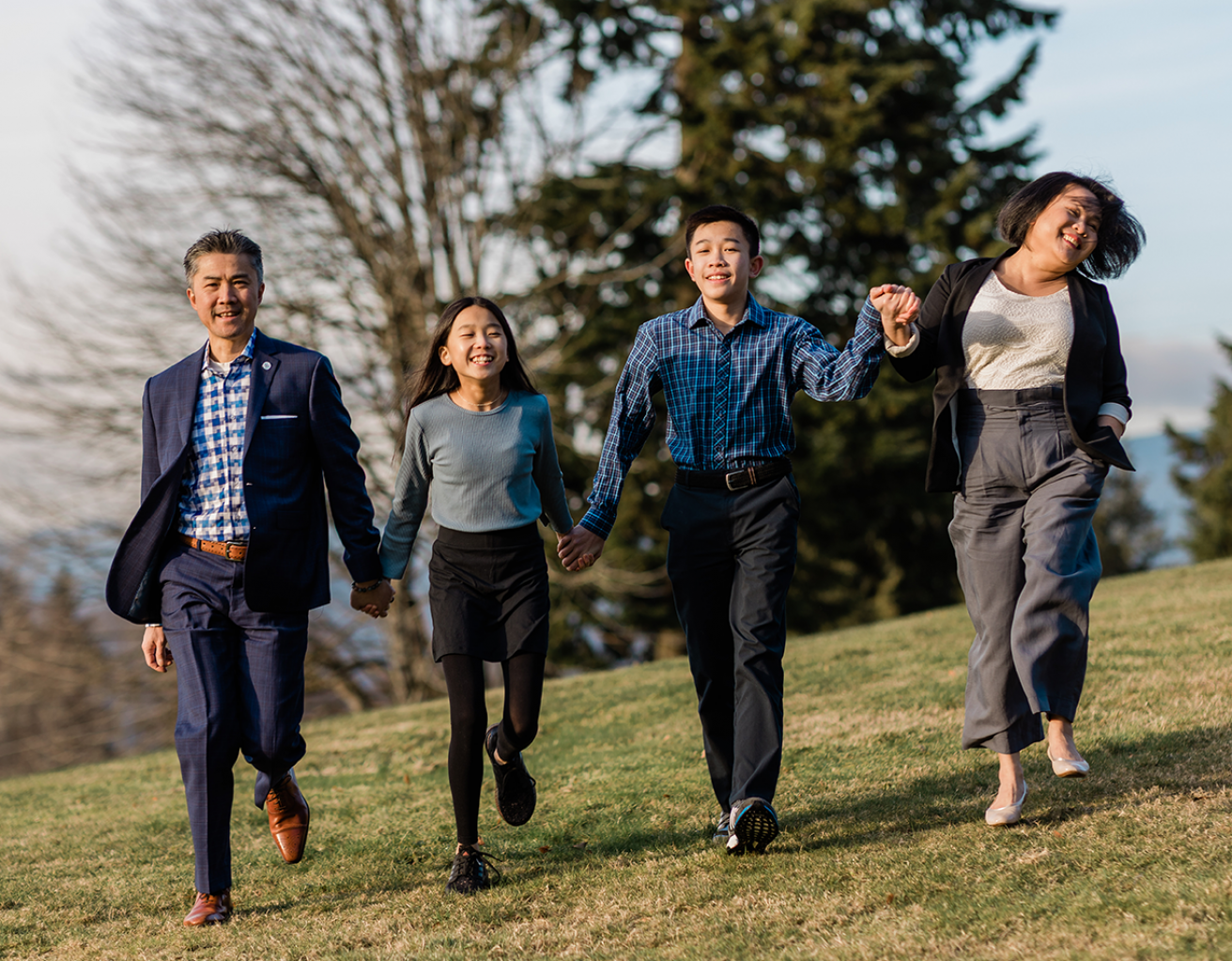Alan Soon with his family