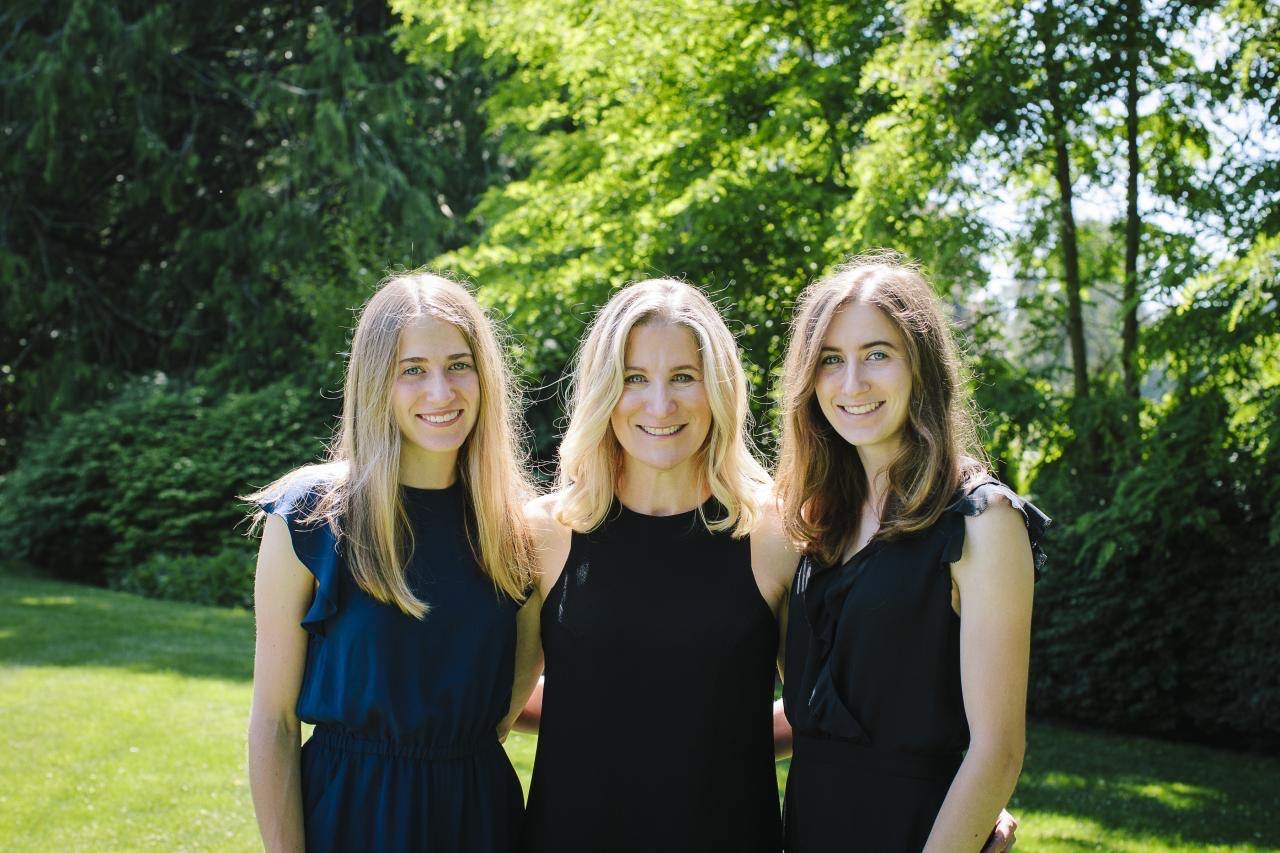 Jill Diamond (centre) with her daughters are investing in hereditary cancer care in B.C.