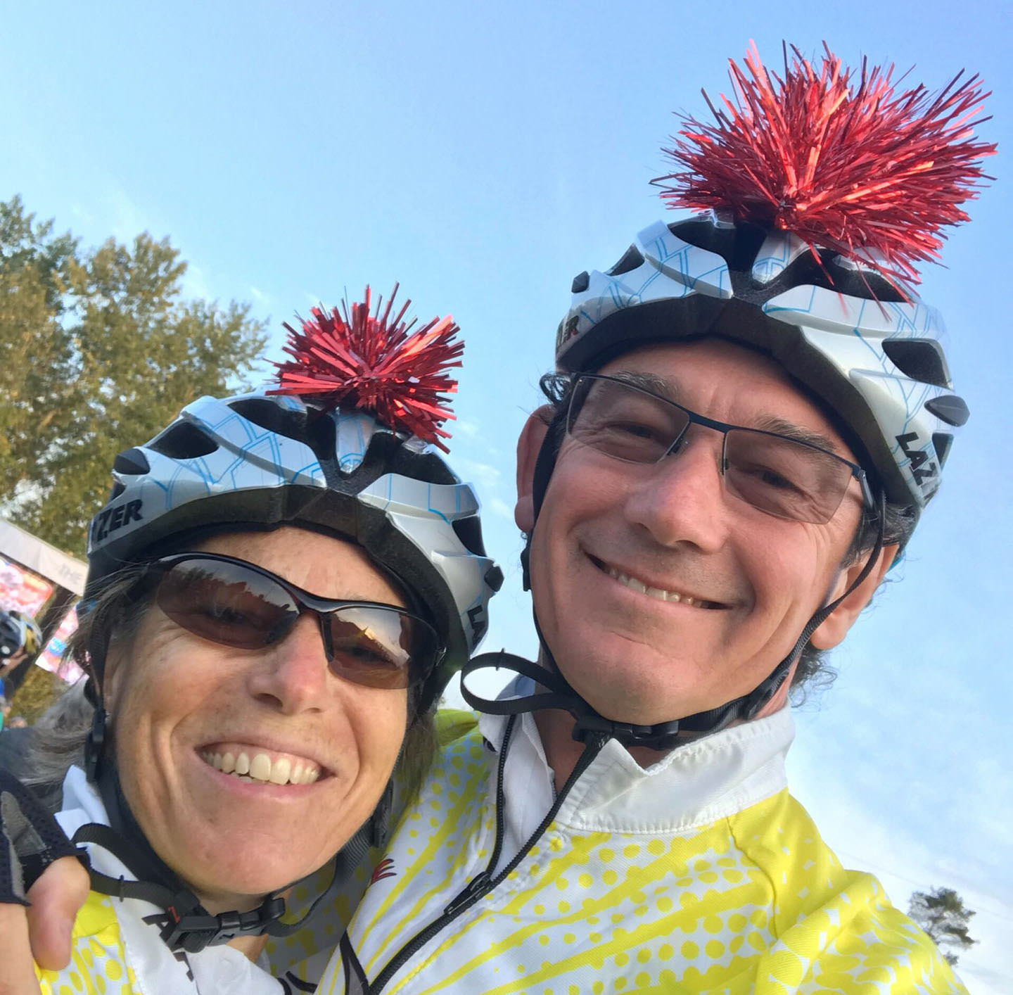 BC Cabinet Minister, Selina Robinson and husband Dan Robinson fundraising for the Tour de Cure